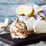 Mini Lemon Vanilla Baked Alaskas | sharedappetite.com Only 5 ingredients and very easy to make with my time-saving shortcuts!