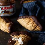 4 Ingredient Nutella Choco Tacos | sharedappetite.com A perfect Cinco de Mayo dessert and Taco Tuesday dessert, this copycat Choco Taco recipe is even better than the original because it's lined with Nutella!