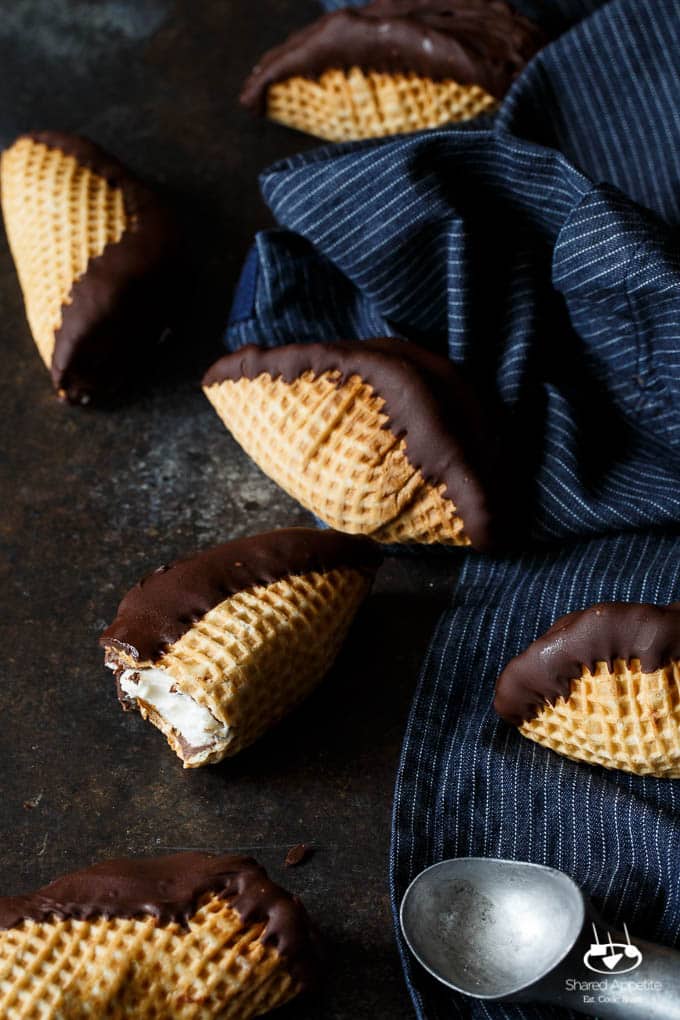 4 Ingredient Nutella Choco Tacos | sharedappetite.com A perfect Cinco de Mayo dessert and Taco Tuesday dessert, this copycat Choco Taco recipe is even better than the original because it's lined with Nutella! 