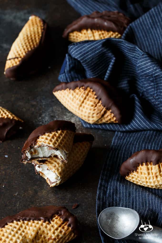 4 Ingredient Nutella Choco Tacos | sharedappetite.com A perfect Cinco de Mayo dessert and Taco Tuesday dessert, this copycat Choco Taco recipe is even better than the original because it's lined with Nutella! 