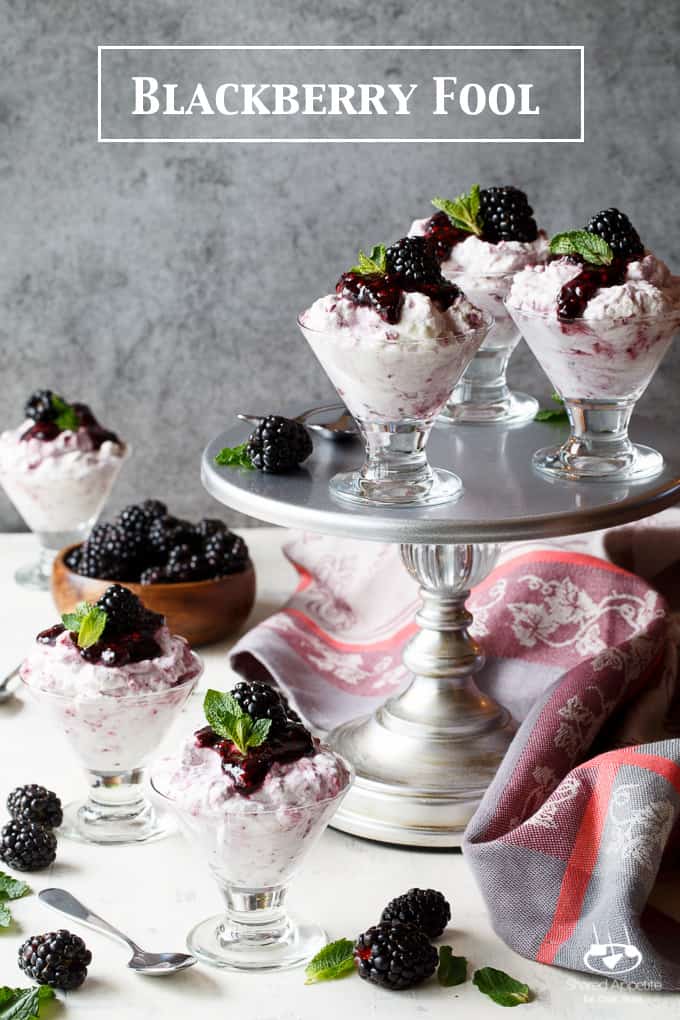 Blackberry Fool | sharedappetite.com A light and refreshing berry dessert that comes together in just 15 minutes, this Blackberry Fool is perfect for easy spring and summer entertaining.