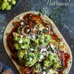 Grilled Spicy Pineapple, Bacon, and Avocado Flatbread with BBQ Sauce, Grilled Onions, and Charred Jalapenos | sharedappetite.com