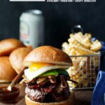 Whiskey Glazed Burgers with Spicy Brown Sugar Bacon, Avocado, Crispy Shallots, and a Fried Egg! A perfect Father's Day EPIC burger | sharedappetite.com