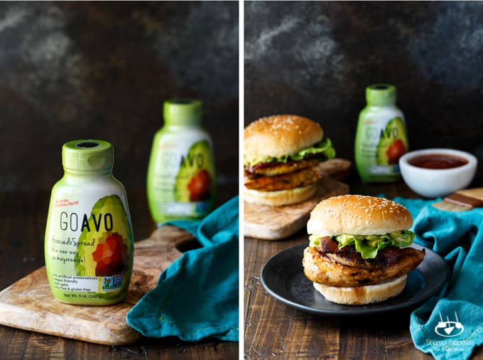 Grilled Sriracha Honey Chicken Sandwiches with Ancho Chile Pineapple, Bacon, and Avocado | sharedappetite.com