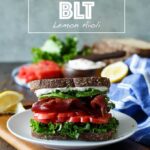 Healthy California BLT with Lemon Aioli, Turkey Bacon, Avocado, and Sprouts | sharedappetite.com