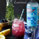 Sparkling Blueberry Thyme Lemonade | sharedappetite.com