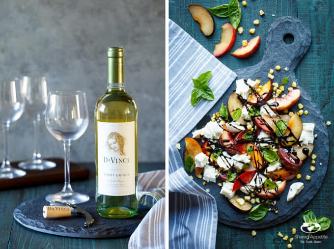 Stone Fruit Caprese Salad with Grilled Corn | sharedappetite.com