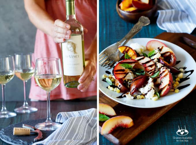 Stone Fruit Caprese Salad with Grilled Corn | sharedappetite.com