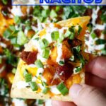 Honey BBQ Chicken Nachos with Bacon, Scallions, Corn, and Ranch Dressing | sharedappetite.com