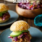 Slow Cooker Spicy Asian Chicken Sliders | sharedappetite.com