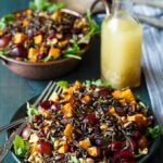 Sweet Potato, Grape, and Wild Rice Salad with Walnuts and Dried Cranberries | sharedappetite.com