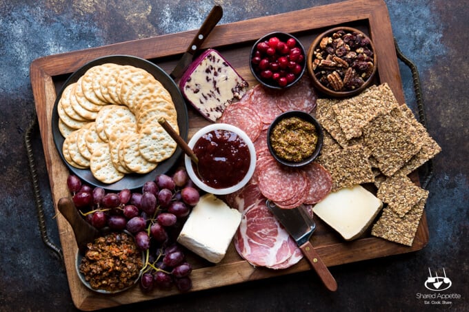 Winter Holiday Charcuterie Board | sharedappetite.com