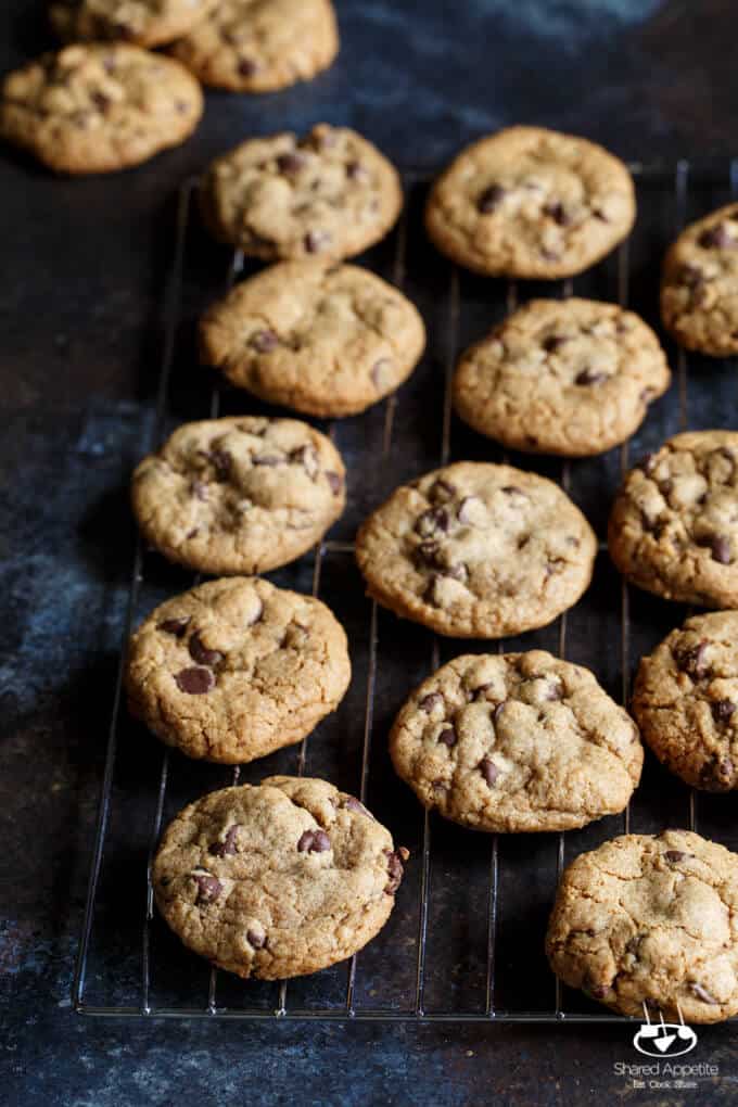 Chocolate Chip Graham Cracker S'mores Sandwich Cookies with Marshmallow Fluff | sharedappetite.com