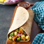 hawaiian bbq chicken wrap with avocado | sharedappetite.com