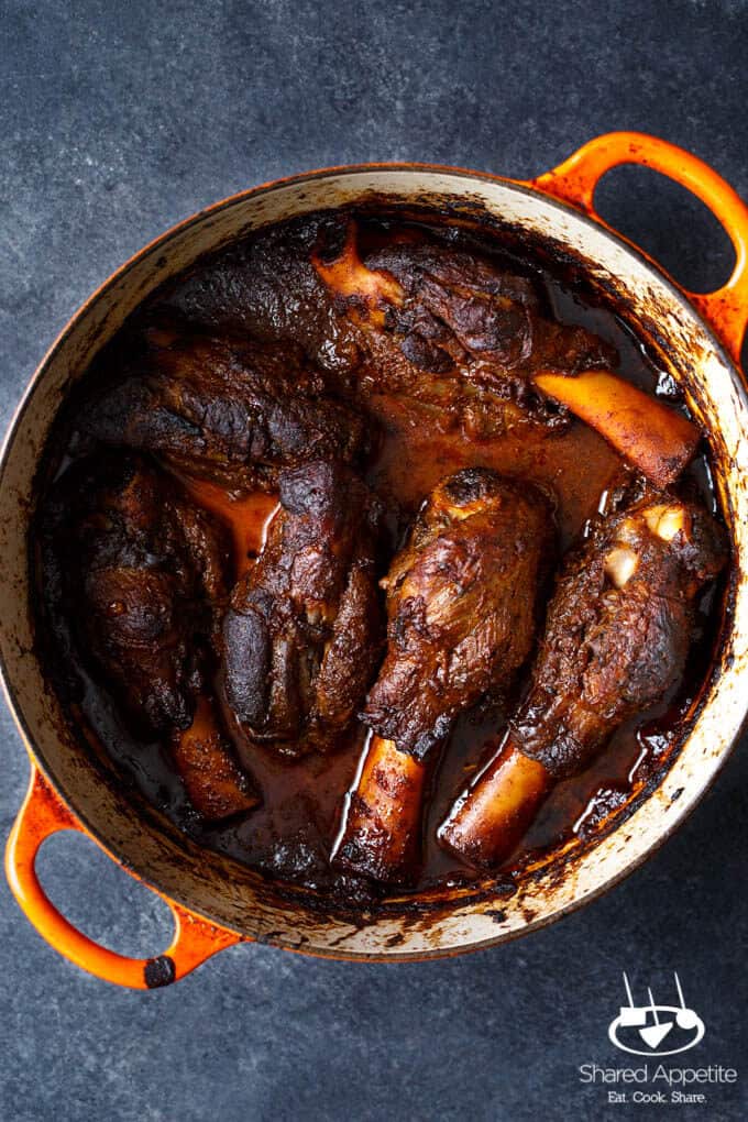 southwest braised lamb shanks adobo sauce 1