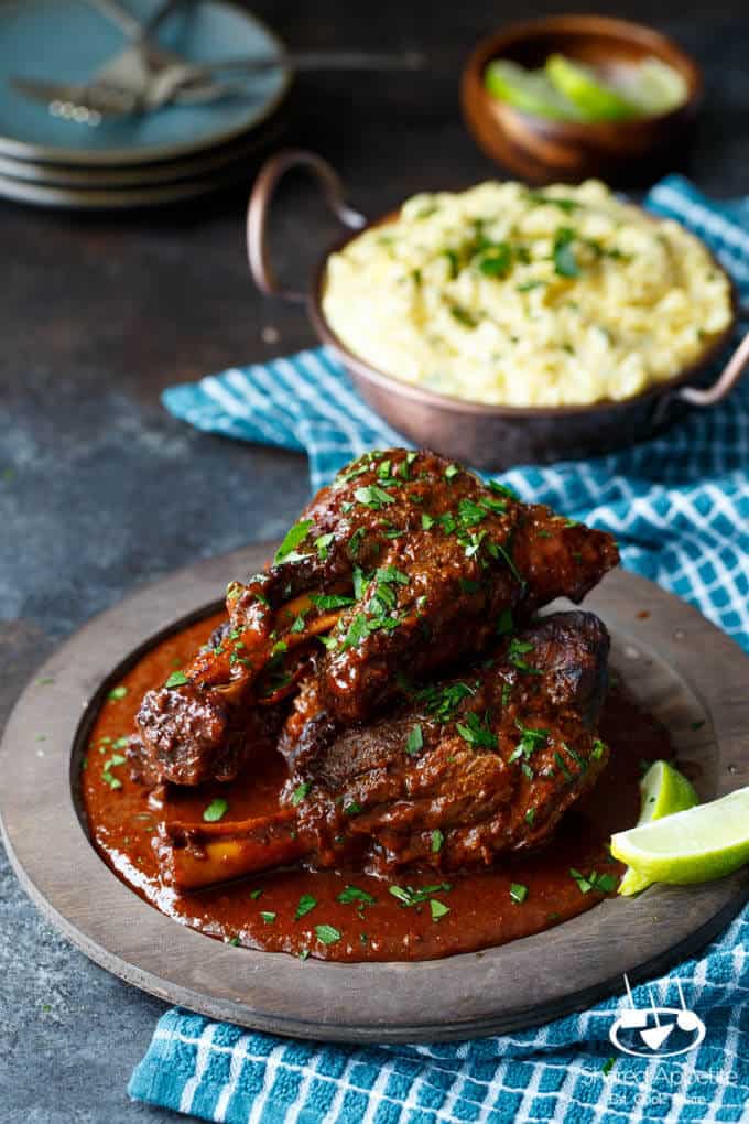 southwest braised lamb shanks adobo sauce 2