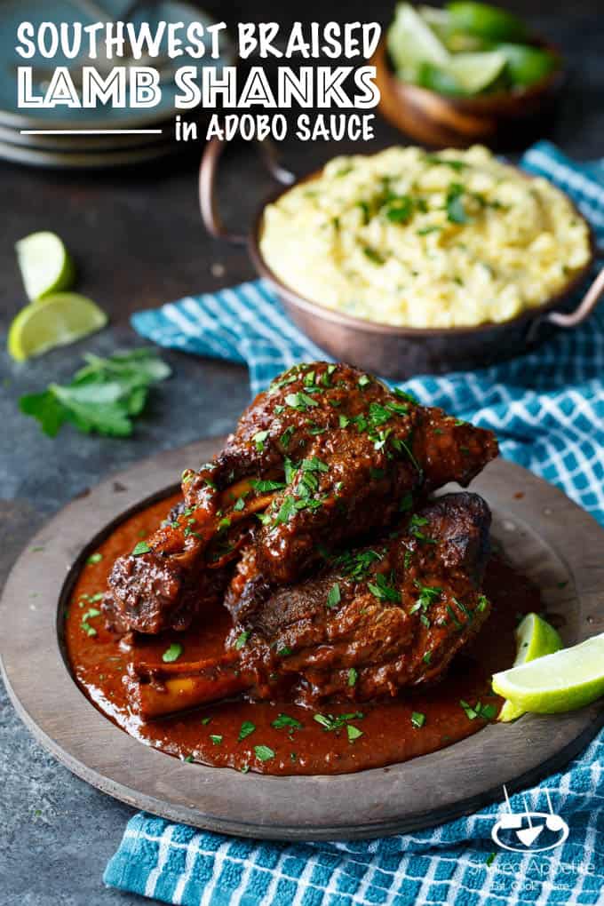 southwest braised lamb shanks adobo sauce 3