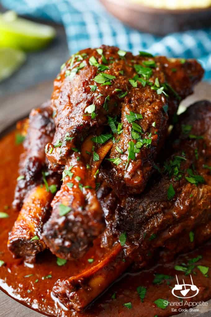 southwest braised lamb shanks adobo sauce 6