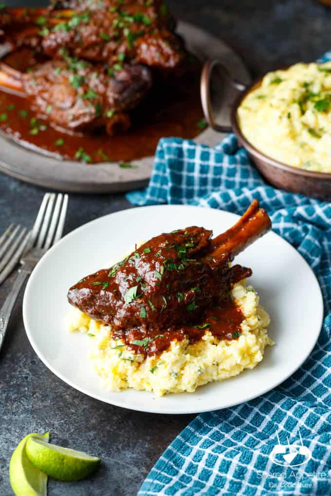 southwest braised lamb shanks adobo sauce 9