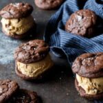 gluten free brownie cookie salted caramel ice cream sandwiches 9 copy 300x300