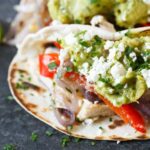 One Pan Baked Chicken Fajitas | sharedappetite.com