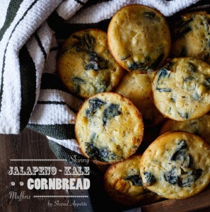 Skinny Jalapeno Kale Cornbread Muffins Shared Appetite