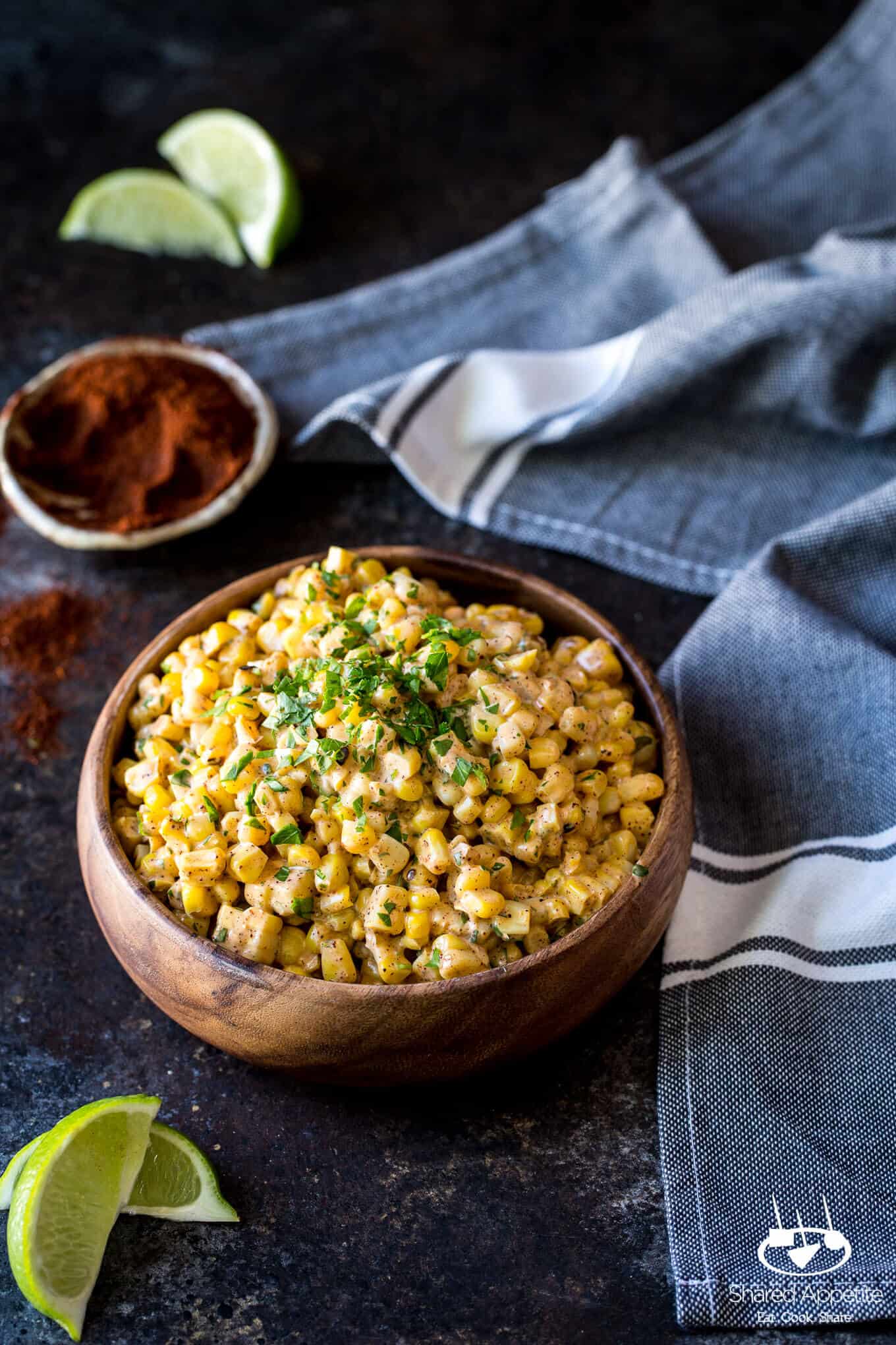 Mexican Street Corn Burgers with Guacamole | sharedappetite.com