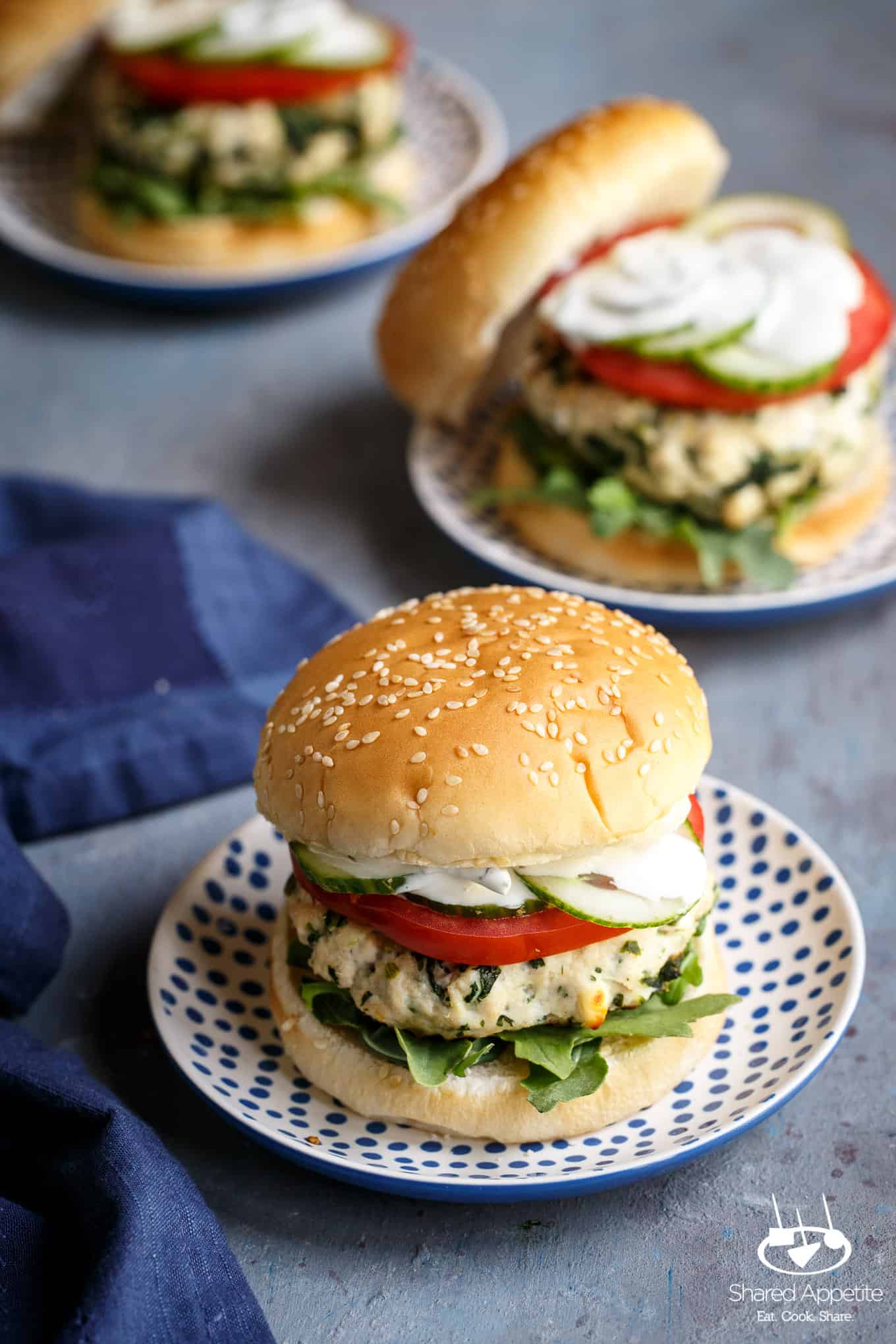 Greek Turkey Burgers | sharedappetite.com