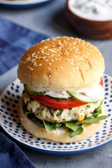 Greek Turkey Burgers | sharedappetite.com