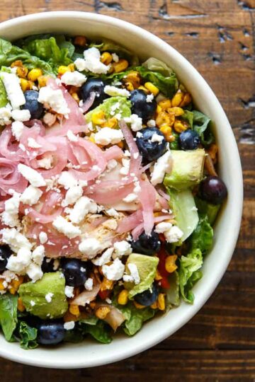 My customized salad at Panera