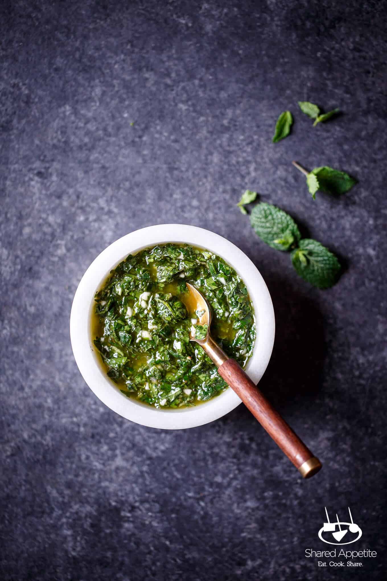 Mint Chimichurri | sharedappetite.com