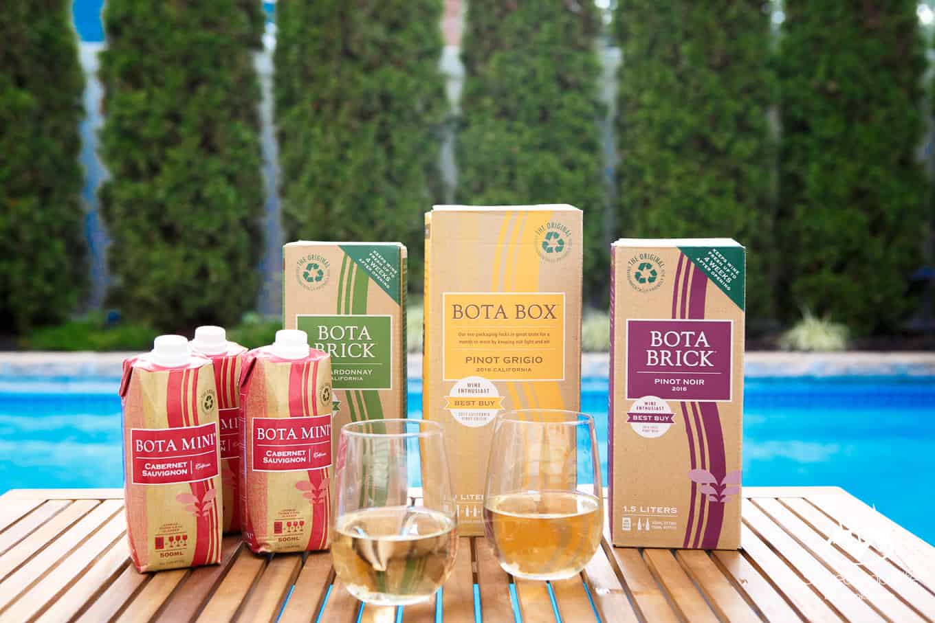 Bota Box Wine by the Pool