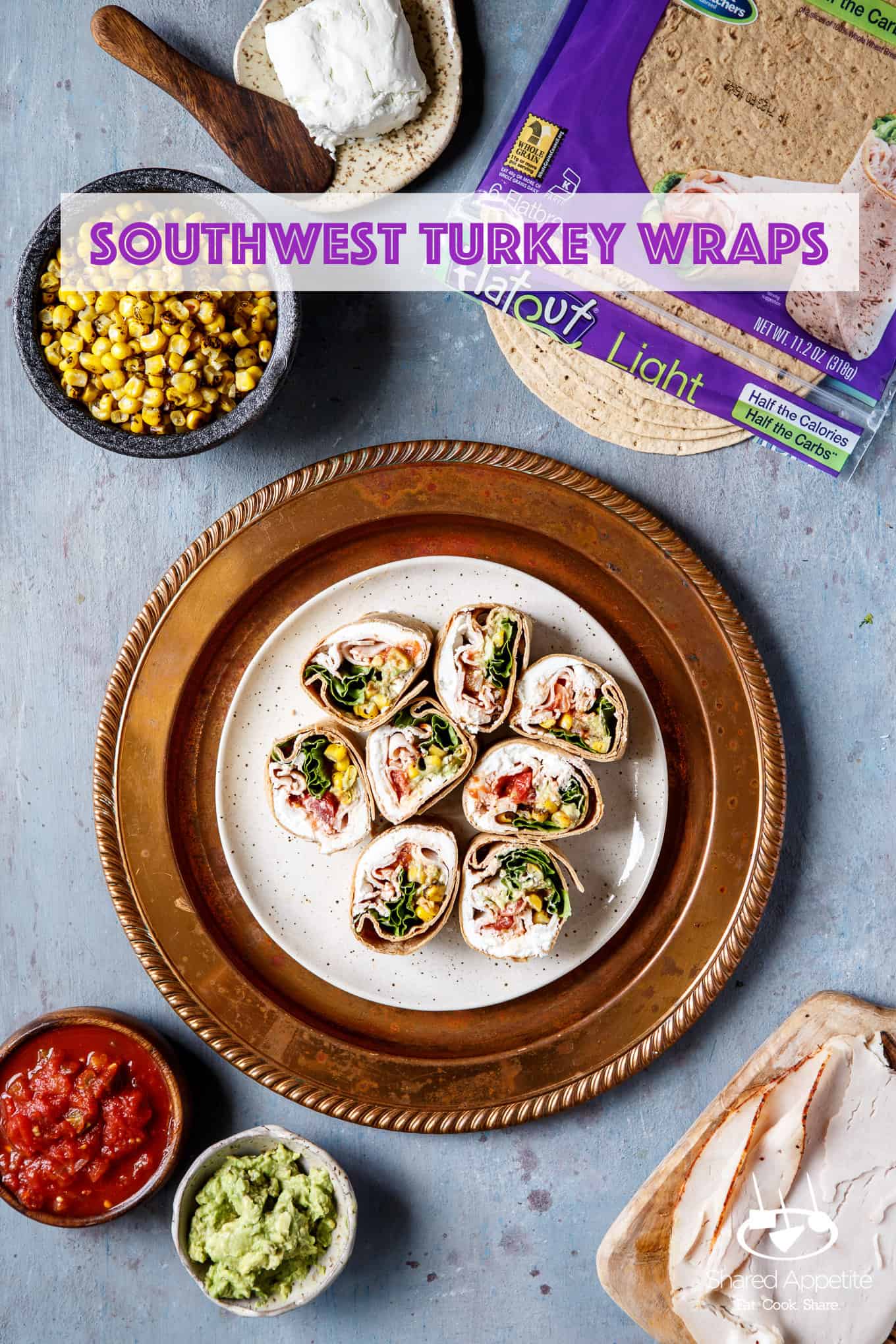 All the ingredients for Southwest Turkey Wraps | sharedappetite.com