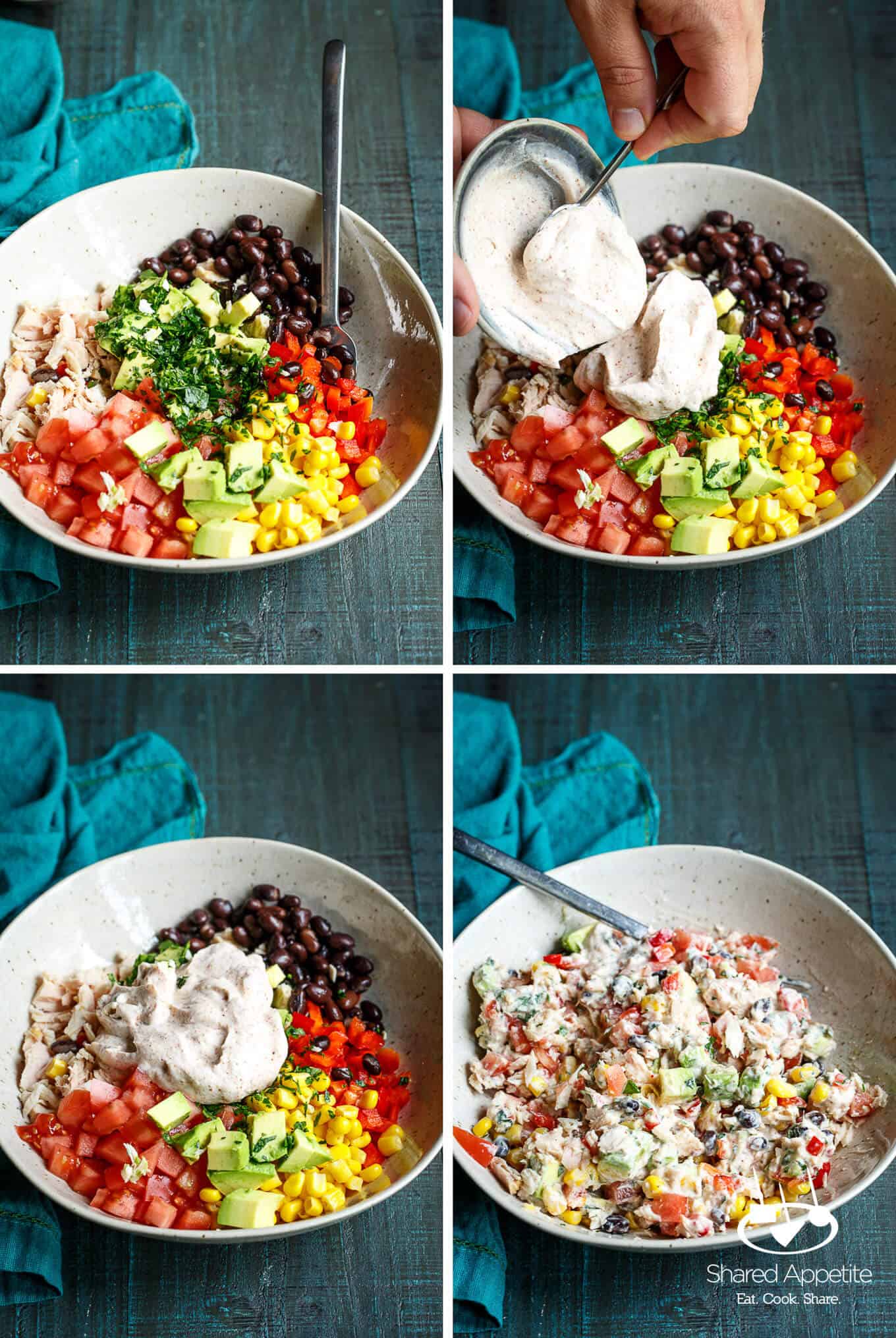 Healthy Southwest Tuna Salad Wraps | sharedappetite.com