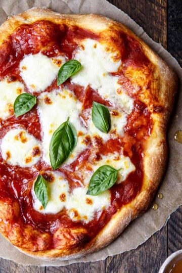 Spicy Honey Soppressata Pizza, also know as the Bee Sting Pizza after Roberta's Pizza in Brooklyn | sharedappetite.com