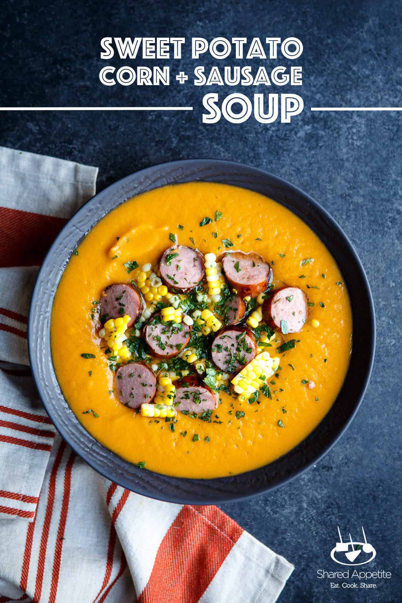 sweet potato corn sausage soup 6