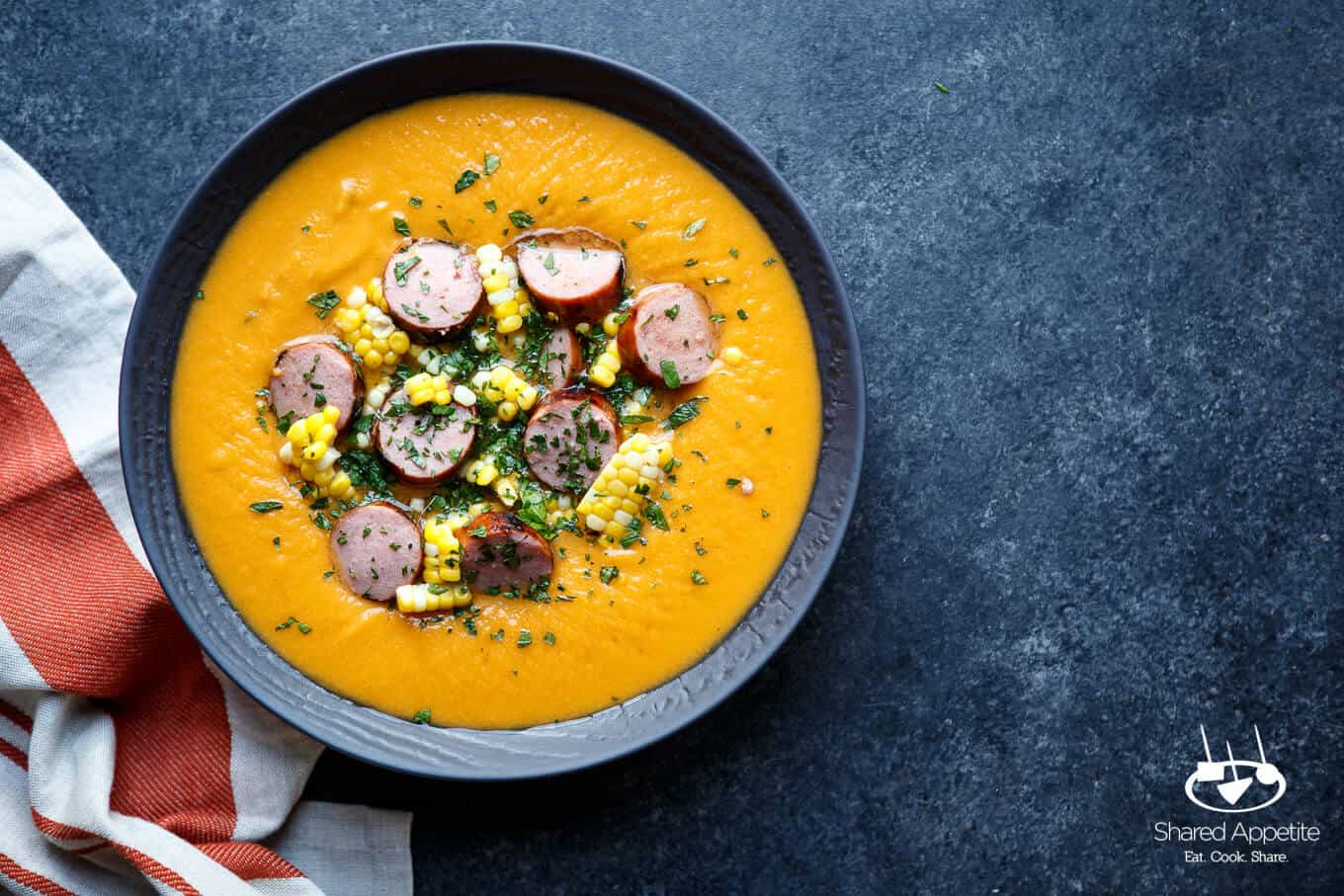 sweet potato corn sausage soup 8