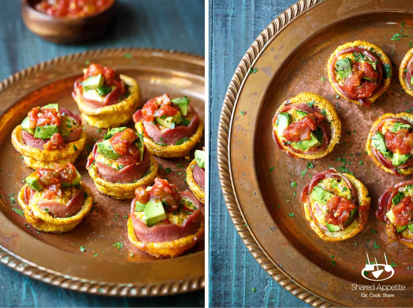 Healthy Turkey Bacon Wrapped Southwest Egg Muffins