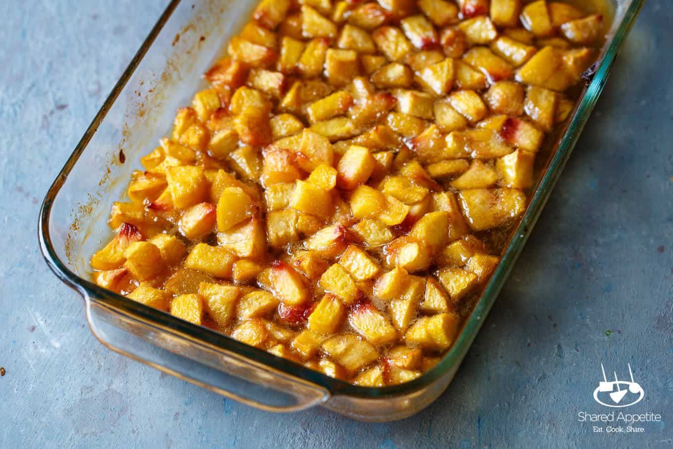 Brown Sugar Roasted Peaches 