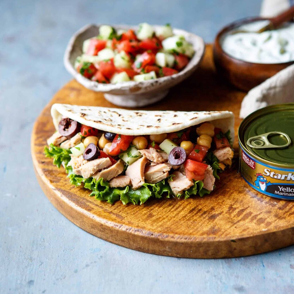 Mini Mediterranean Tuna Pita Wraps Shared Appetite