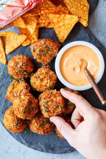 Doritos Mac and Cheese Balls | sharedappetite.com