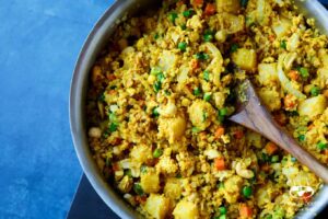 Thai Pineapple Fried Cauliflower Rice | sharedappetite.com