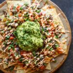 Bulgogi Korean Steak Nachos with Kimchi and Gochujang Aioli | sharedappetite.com