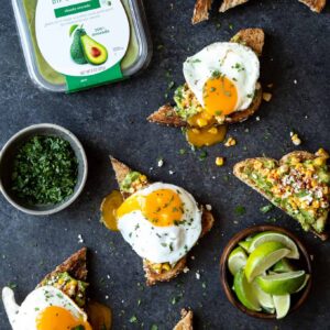 Elotes Avocado Toast with a Fried Egg | sharedappetite.com