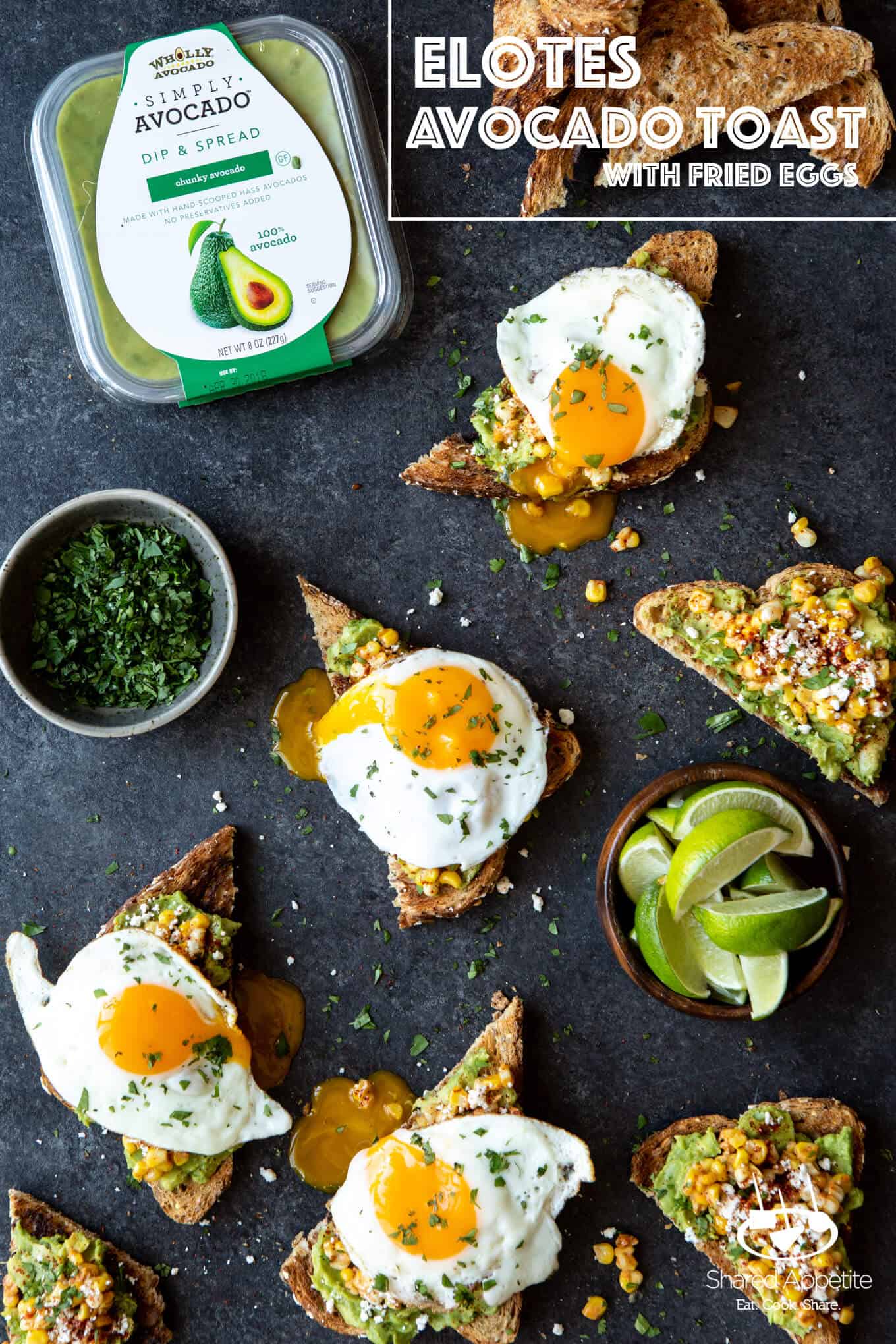 Elotes Avocado Toast with a Fried Egg | sharedappetite.com