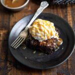 Candied Bacon Brownie Sundaes with Whiskey Caramel Sauce | sharedappetite.com