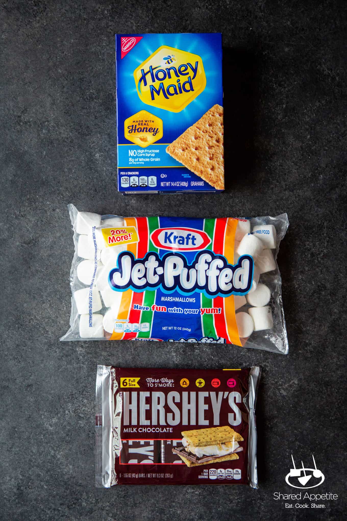 Ingredients for DIY S'MORES BAR PARTY | sharedappetite.com