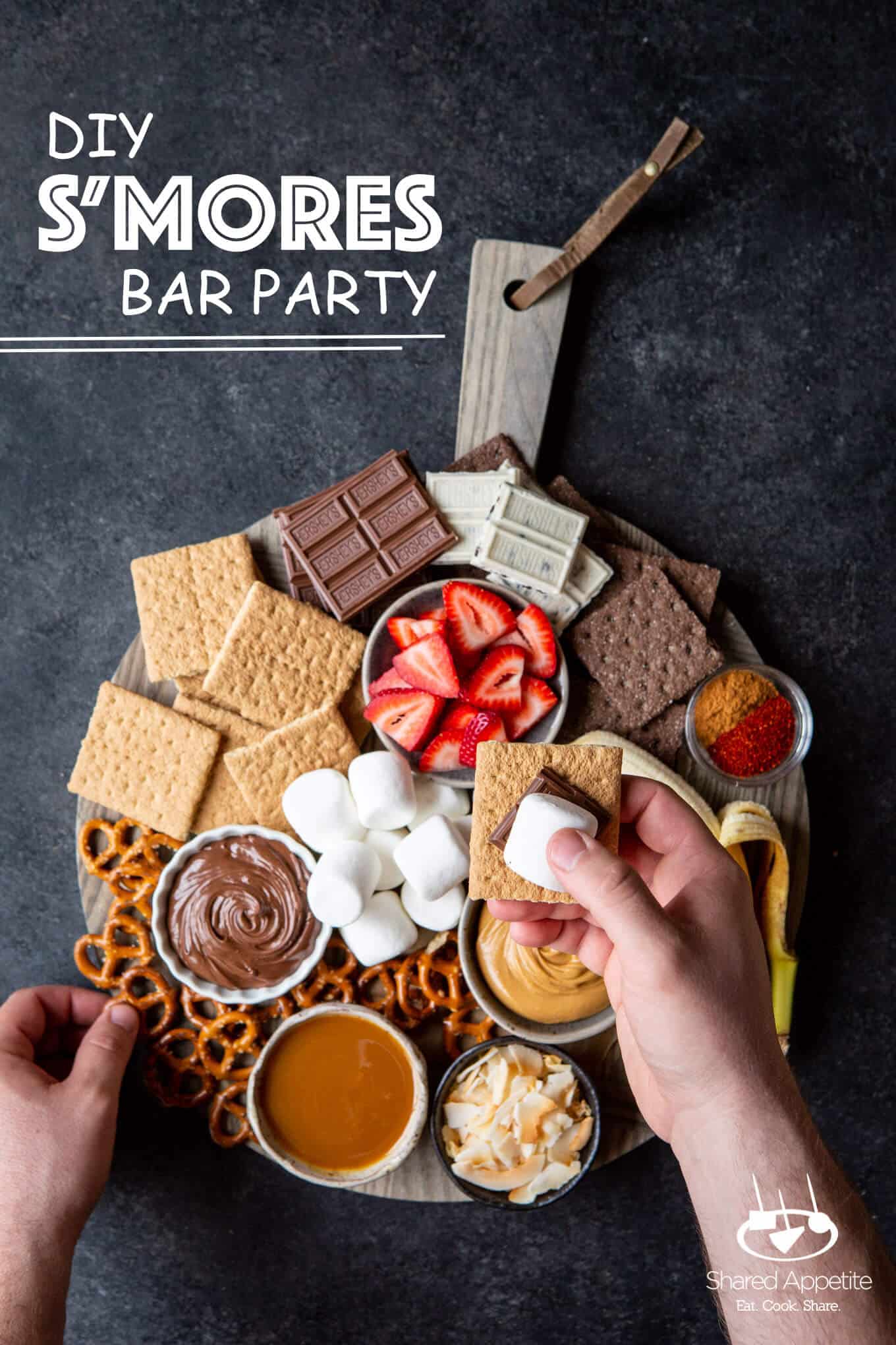 Diy S Mores Bar Party With 10 Creative S Mores Shared Appetite