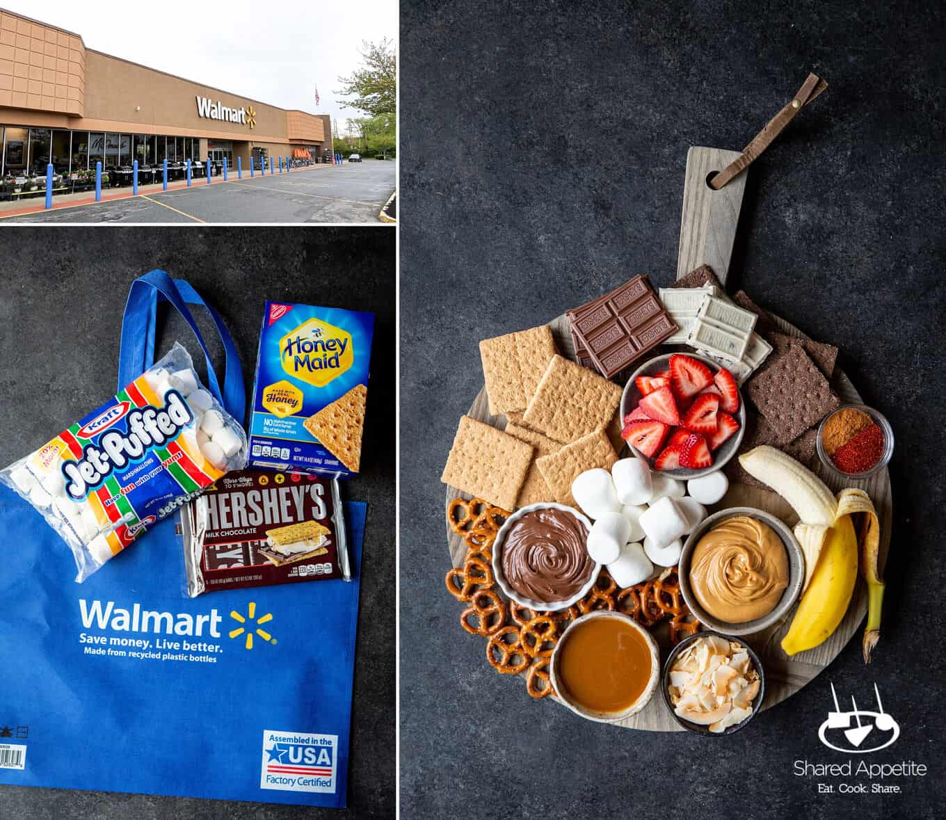 Shopped at Walmart for DIY S'MORES BAR PARTY | sharedappetite.com