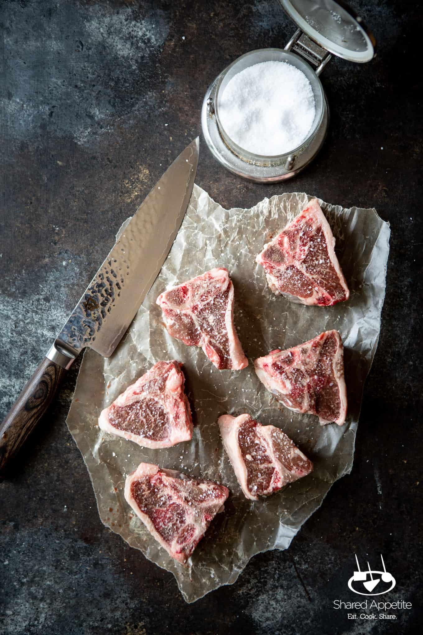 American Lamb Loin Chops for Korean Lamb Chops with Grilled Scallions | sharedappetite.com